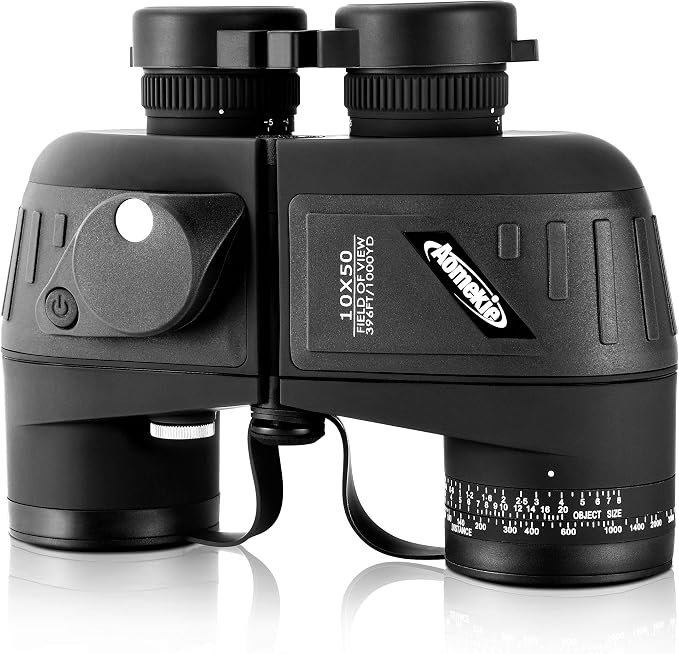 Aomekie 10x50 Binoculars for Adults Marine Military Binoculars Waterproof by AOMEKIE