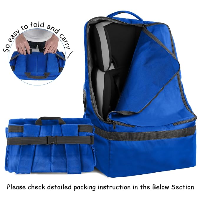 YOREPEK Car Seat Travel Bag, Padded Car Seats Backpack - Image 7