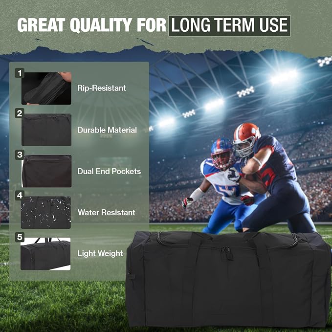 Jetstream Heavy Duty Multi Pocket Durable Sports Gym Equipment Travel Duffel Bag - Image 7