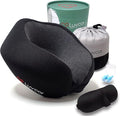 Premium Quality Memory Foam Travel Neck Pillow Bundle by Luvcor