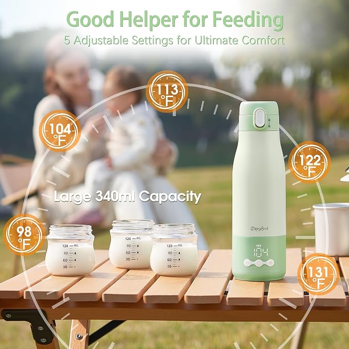 Portable Bottle Warmer for Travel, 3 Min Fast Heating for Breastmilk & Water - Image 5