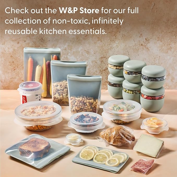 W&P Porter Bowl Lunch Container w/ Protective Non-slip Exterior, Blush 1 Liter - Image 10