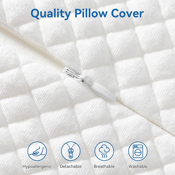 AM AEROMAX 32" King Size Contour Memory Foam Pillow, Cervical Pillow - Image 5