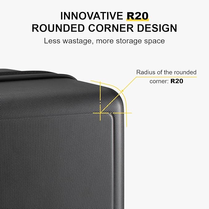 LEVEL8 Hard Shell Carry on Luggage Airline Approved, Carry-on Suitcases - Image 6