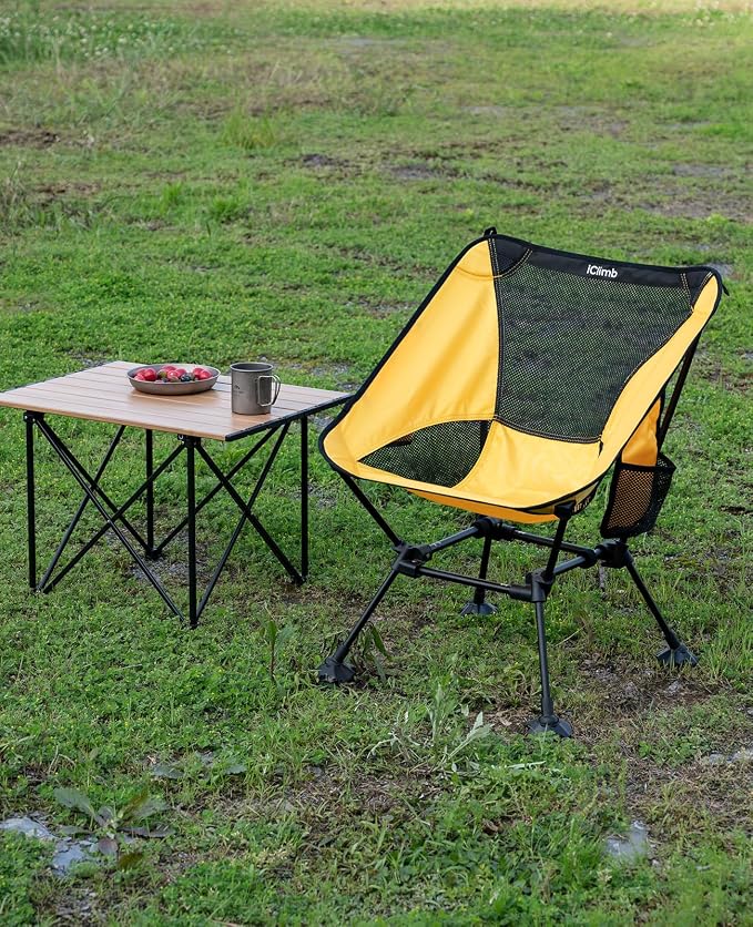 iClimb Ultralight Compact Camping Folding Beach Chair - Image 9