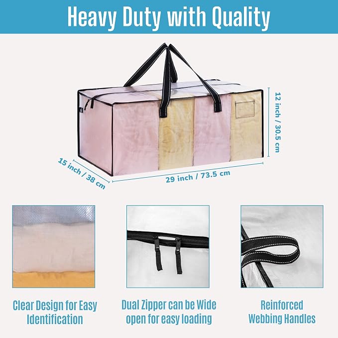 VENO 10 Pack Moving Bags Extra Large Storage Bags - Image 3