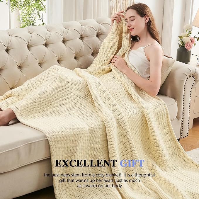 L'AGRATY Knitted Weighted Blanket - Image 5
