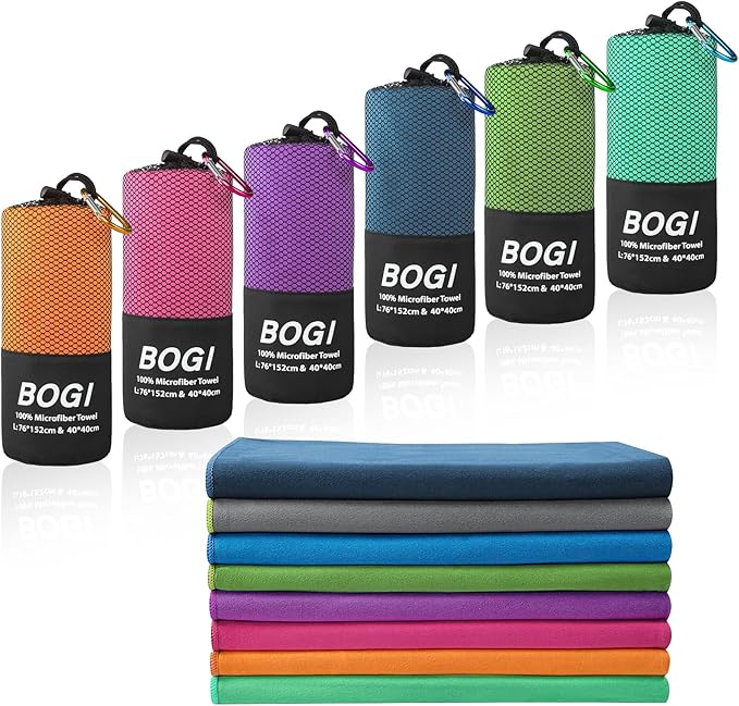 BOGI Microfiber Travel Sports Towel by BOGI