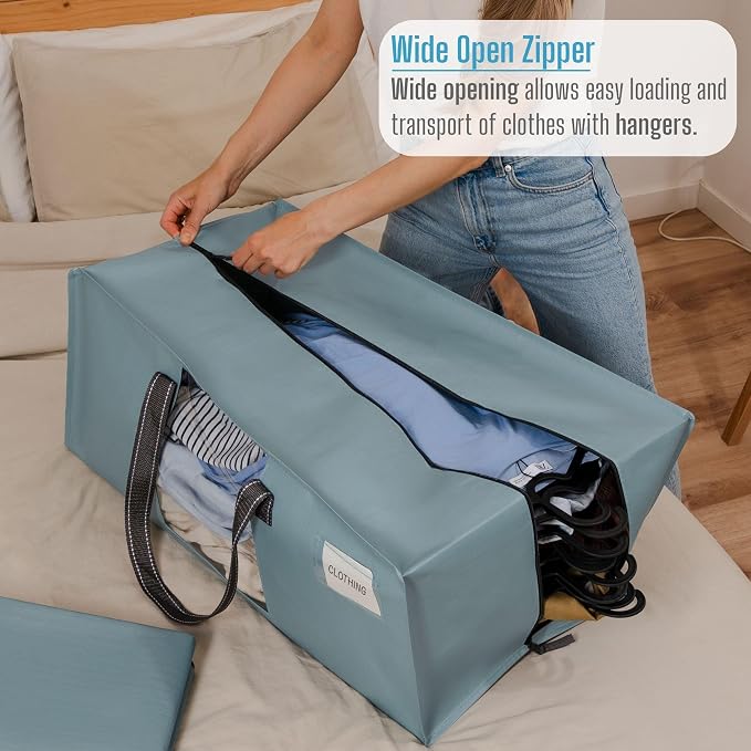 VENO 8 Pack Moving Bags for College, Heavy-Duty Storage Totes, Moving Boxes and - Image 2