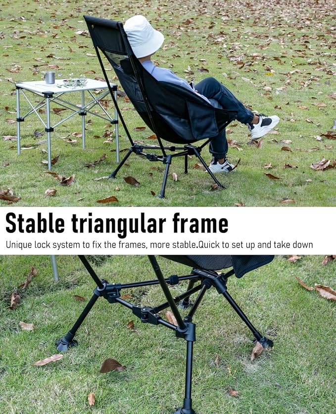 iClimb Ultralight Compact Camping Folding Beach Chair - Image 5
