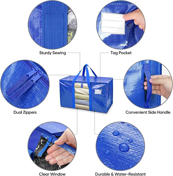 BALEINE 4-Pack Oversized Moving Bags - Image 3