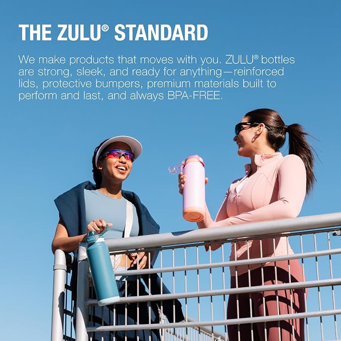ZULU Powerfill Pro 40oz Stainless Steel Water Bottle - Image 9