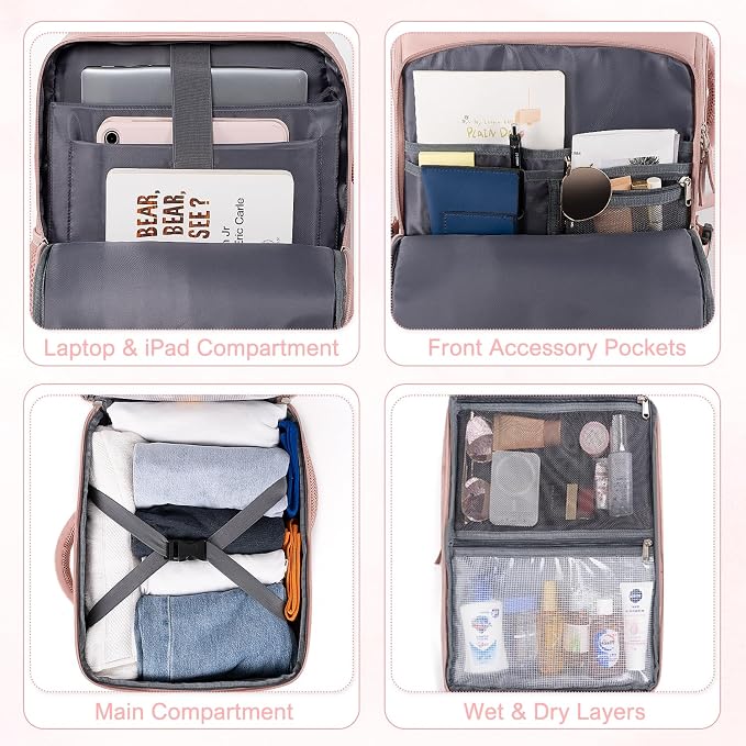 Travel Backpack, Carry on Flight approved Travel Bag - Image 7