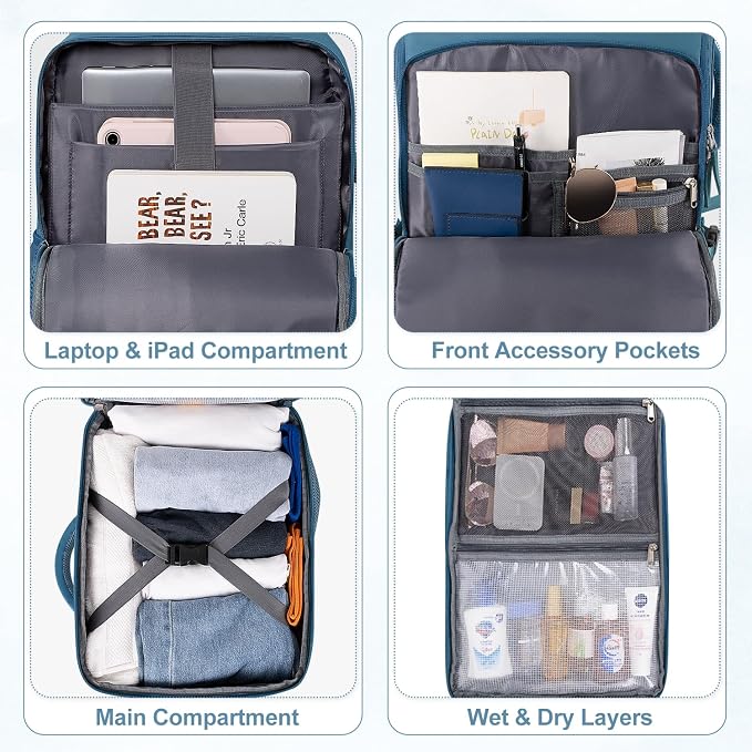 Travel Backpack, Carry on Flight Approved Backpack - Image 8