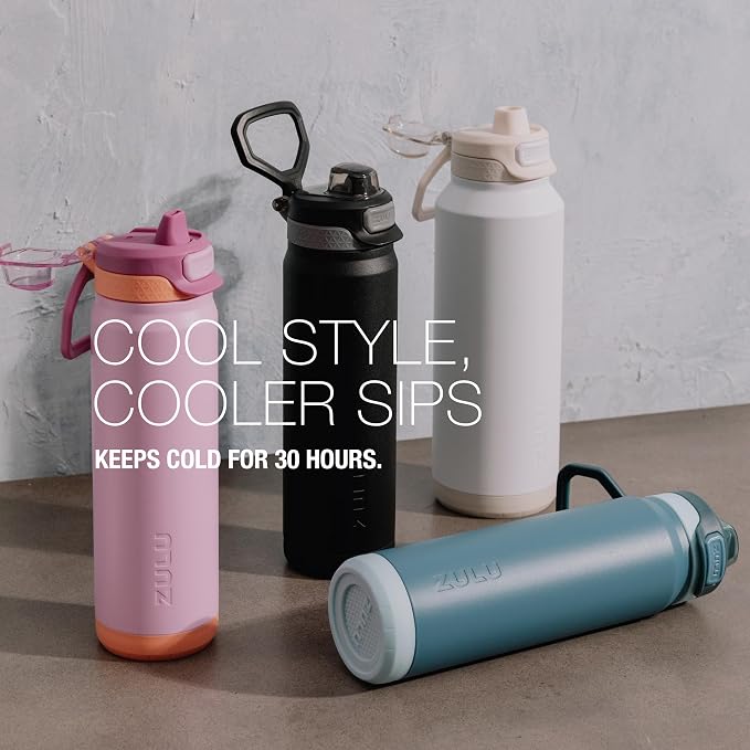 ZULU Powerfill Pro 40oz Stainless Steel Water Bottle - Image 5