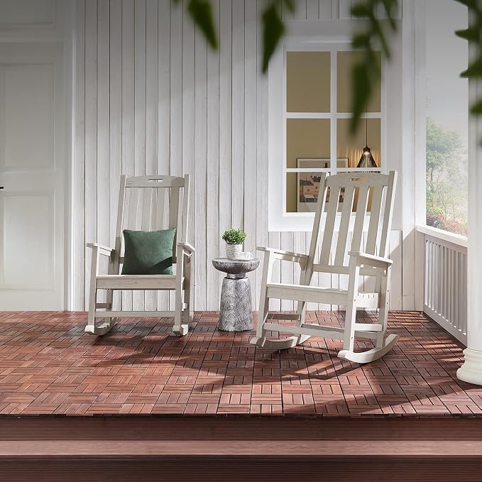 Psilvam Oversized Outdoor Rocking Chair, - Image 6