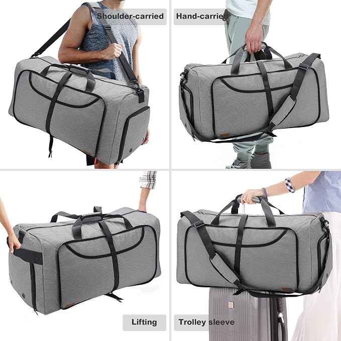 150L Duffle Bag for Travel, Extra Large Foldable Waterproof Travel Duffel Bags - Image 6