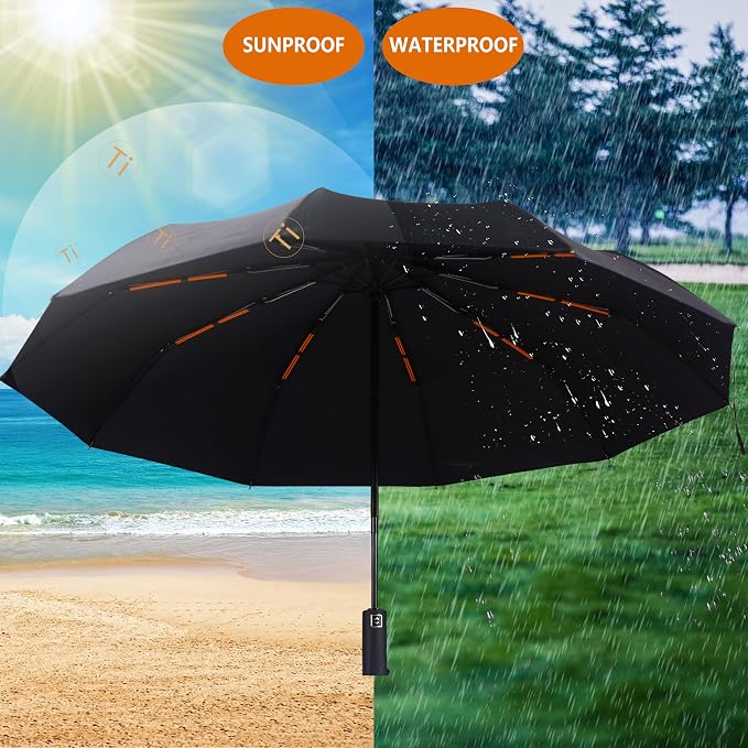 46 Inch Compact Umbrellas for Rain - Image 4