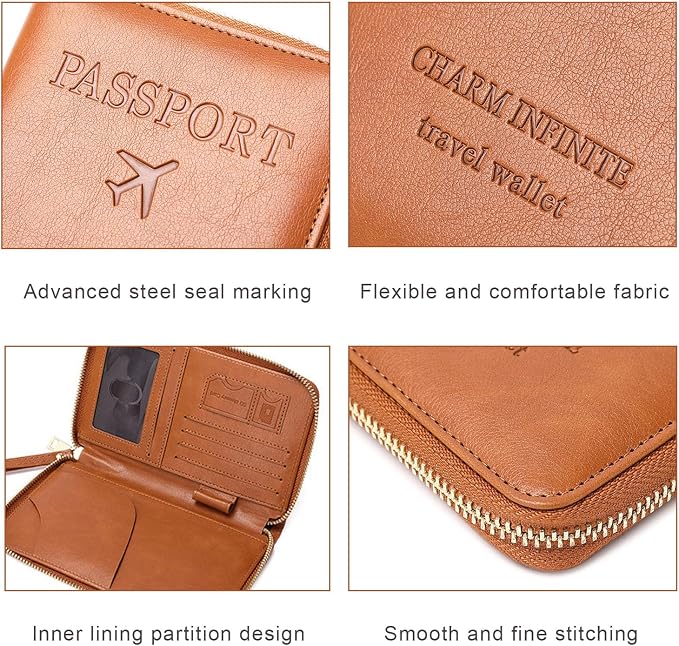 Multi-Function RFID Travel Passport Wallet - Image 7