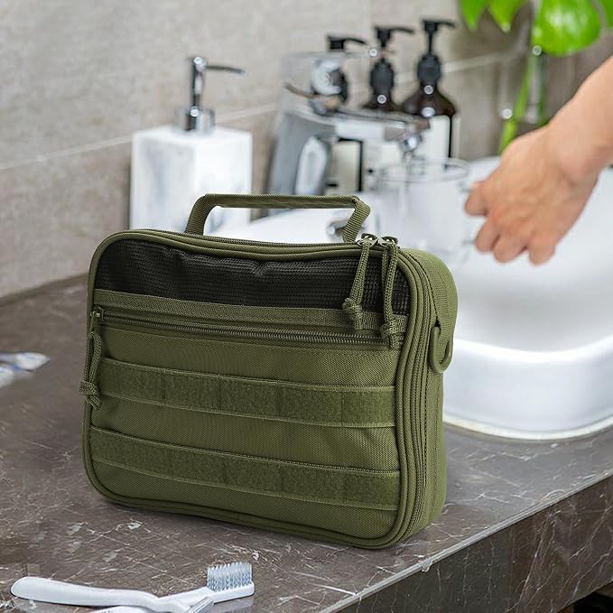 Travel Toiletry Bag for Men, Hanging Toiletry Bag, Portable Organizer Dopp Kit - Image 6