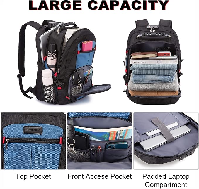 LOVEVOOK Travel Laptop Backpack Waterproof Anti Theft Backpack - Image 3