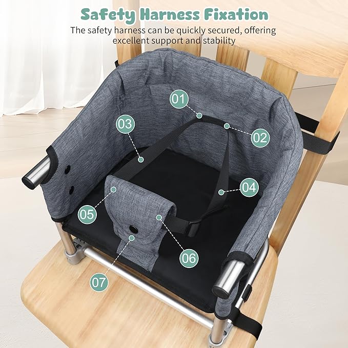 Booster Seat for Dining Table: Portable Toddler Booster Chair - Image 6
