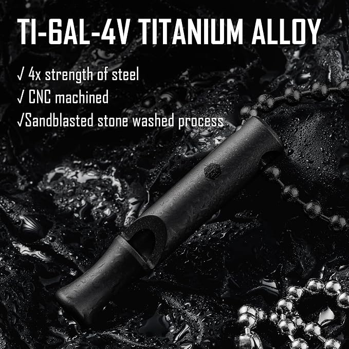 KeyUnity Titanium Emergency Whistle - Image 3