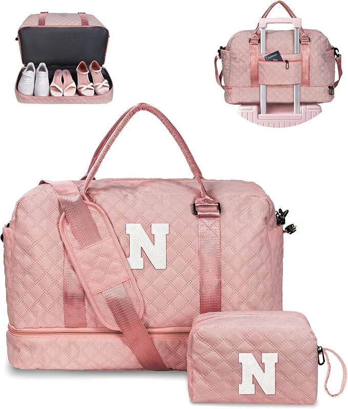 Gifts for Sister-Initial Duffle Bag by Vogewood