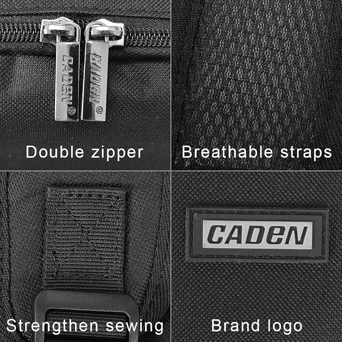 CADeN Camera Backpack Bag with Laptop Compartment 15.6" - Image 8