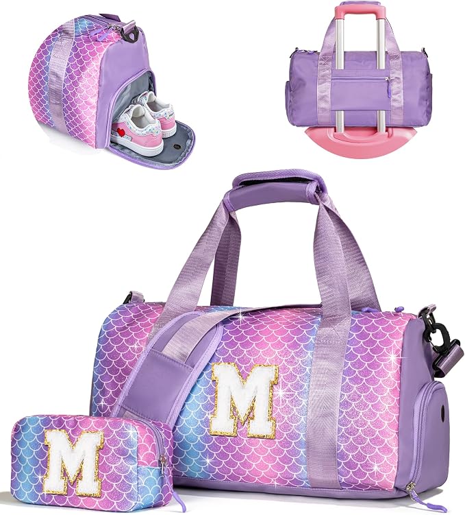 Gifts for 3 4 5 6 7 8 9 10 Year Old Girls-Girl Gym Bag by Vogewood