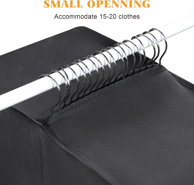 Univivi Hanging Garment Bag for Travel, Extra Capacity Hanging Clothes Bag for - Image 5