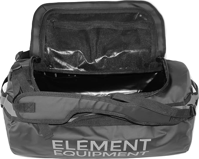 Element Equipment Trailhead Duffel Bag Shoulder Straps Waterproof Black/Grey - Image 4
