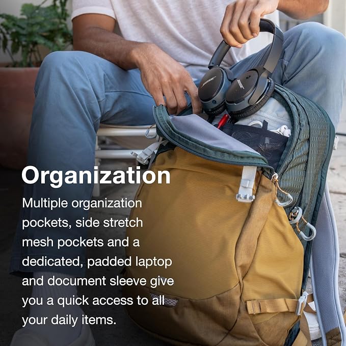 Osprey Nebula Commuter Backpack, Tungsten Soundwave/Grey Heather - Image 4