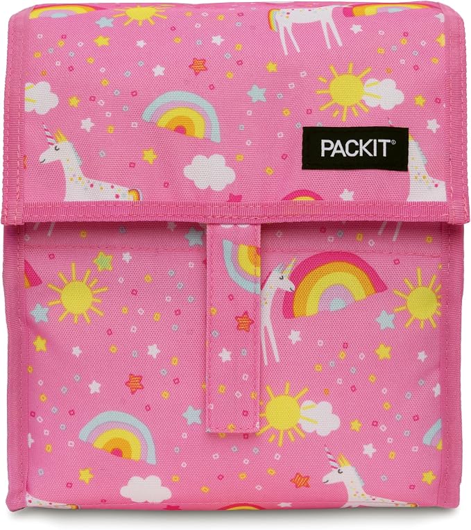 Freezable Lunch Bag, Unicorn Dream Pink - Image 2