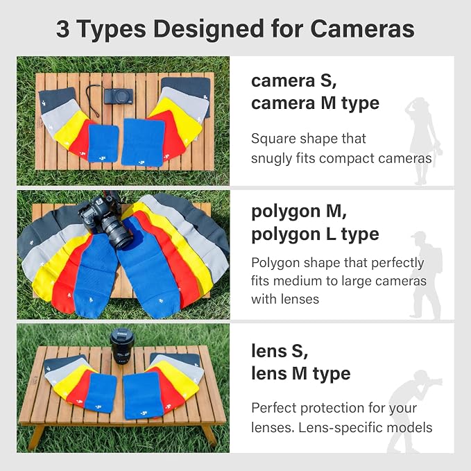Camera Cover, Polygon W, Made in Japan, L size - Image 5