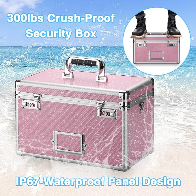 10.2 x 7 x 7.5 Inch Lockable Storage Box - Image 6