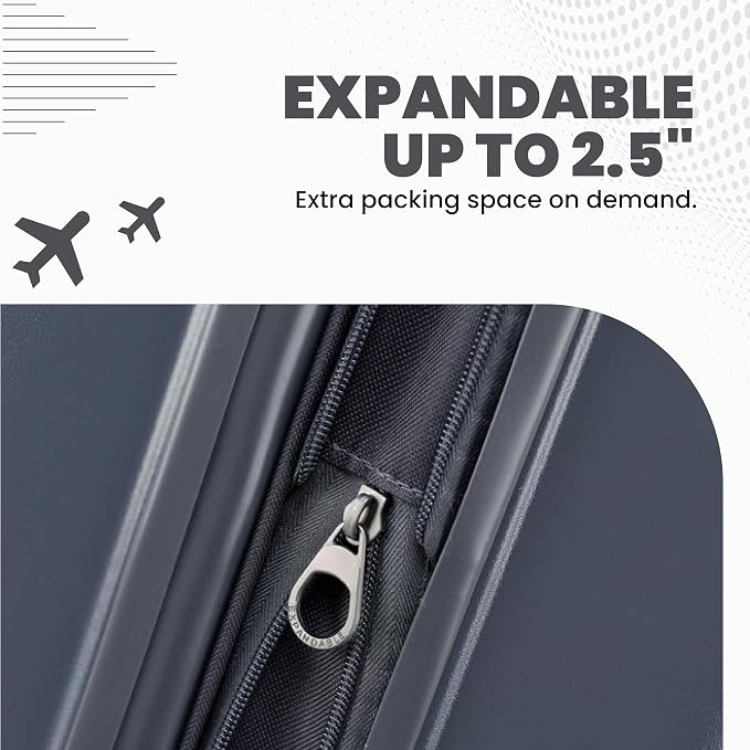 Spyder Carve 25 Inch Medium Expandable Hardside Upright Suitcase, - Image 5