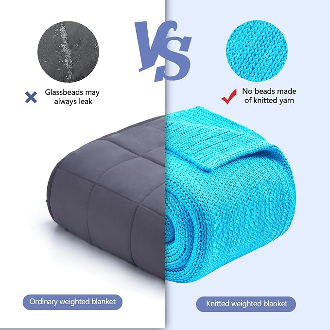 L'AGRATY Knitted Weighted Blanket - Image 7