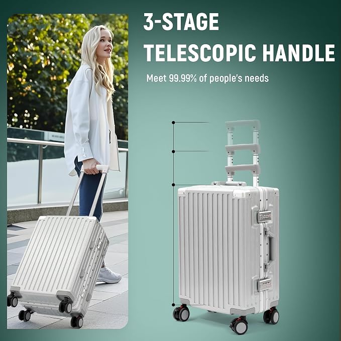 UrbanExporer 26 Inch Hardside Zipperless Luggage - Image 4