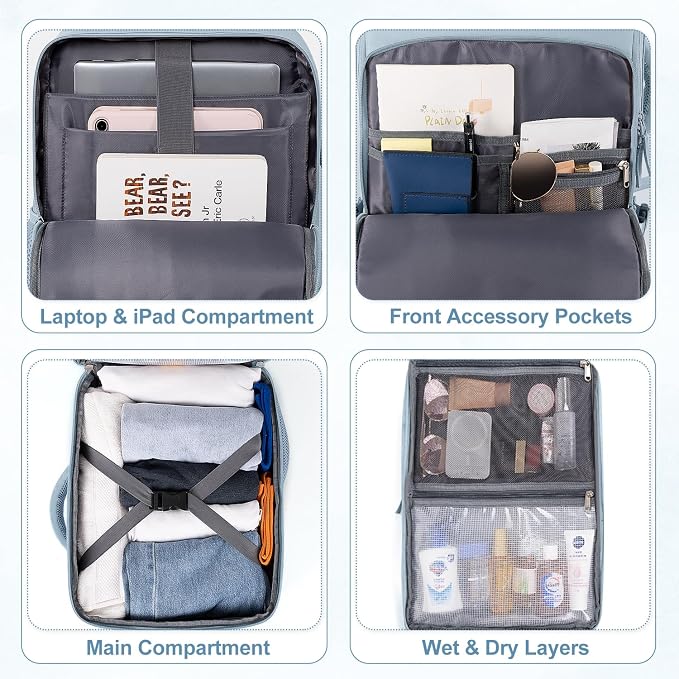 Travel Backpack, Carry on Flight Approved Backpack - Image 7