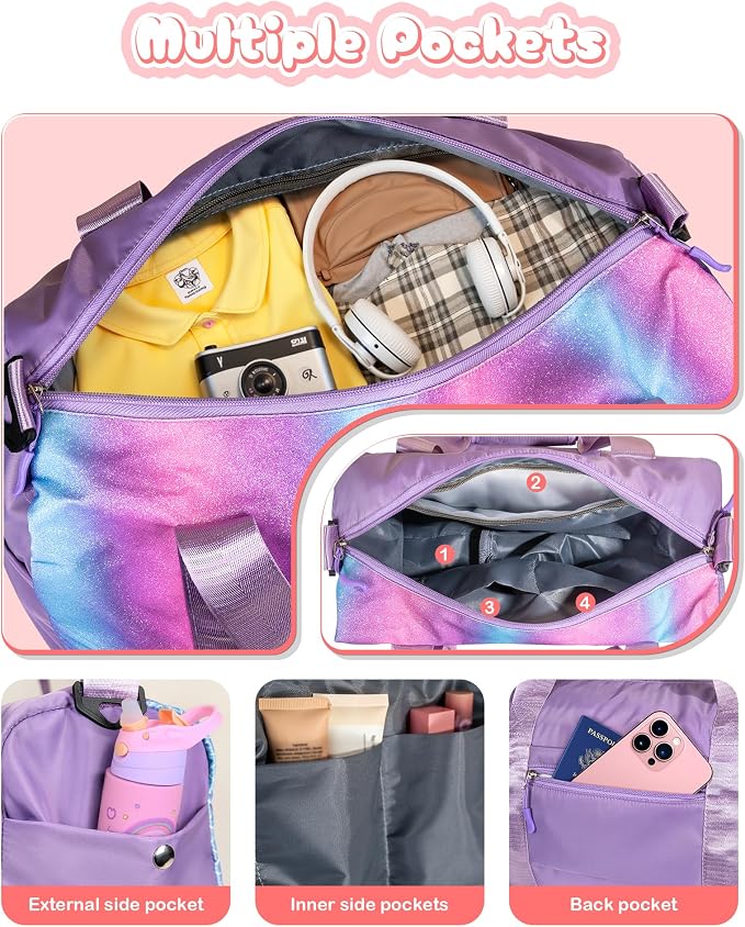 Gifts for 4 5 6 7 8 9 10 11 Year Old Girls-Girl Gym Bag - Image 5