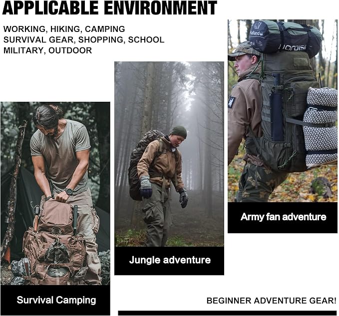 Mardingtop 50L Hiking Backpack, Backpacking Backpack - Image 8