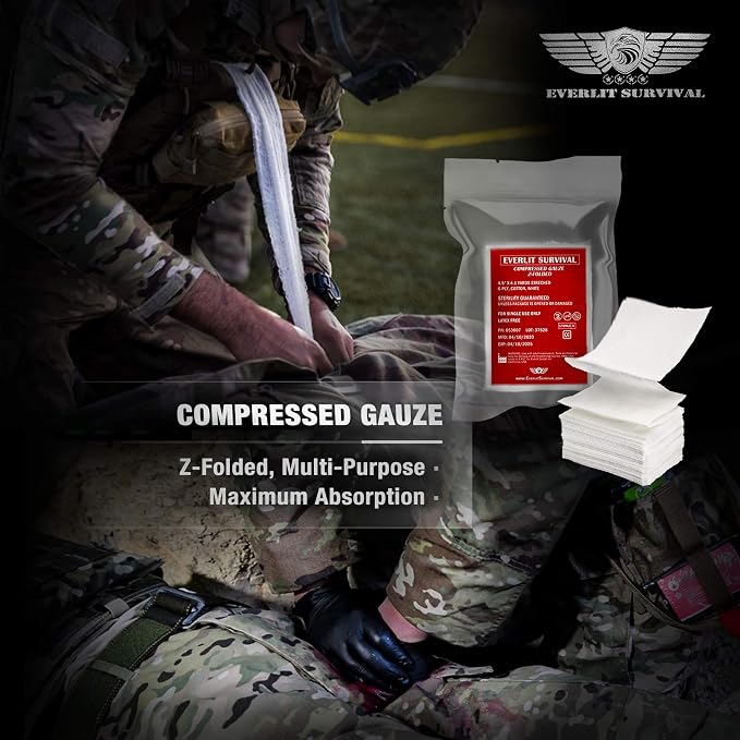 EVERLIT Emergency Trauma Kit, CAT GEN-7 Tourniquet 36" Splint, Military Combat - Image 7