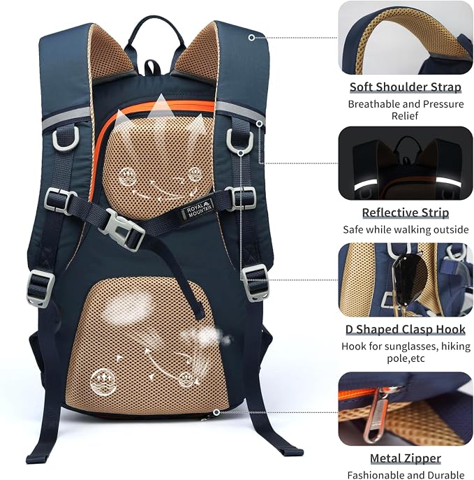 Small Hiking Backpack, 20L Lightweight Travel Backpacks - Image 4