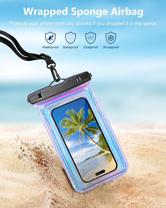 IP68 Large Floating Waterproof Phone Pouch, Water Proof Cell Phone Dry Bag - Image 5