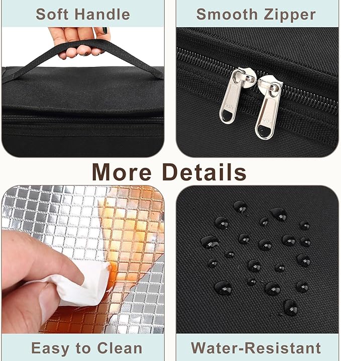 FlowFly Small Insulated Lunch box Portable Soft Bag Mini Cooler Thermal Meal - Image 5