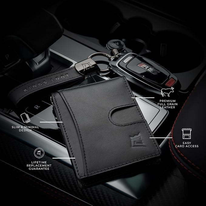 Kings Loot Custom Wallet for Men | Engraved Leather Slim Wallet - Image 6