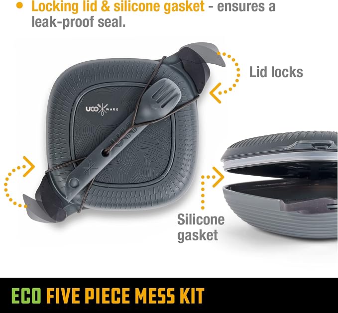 UCO Recycled ECO 5-Piece Camping Mess Kit - Image 4