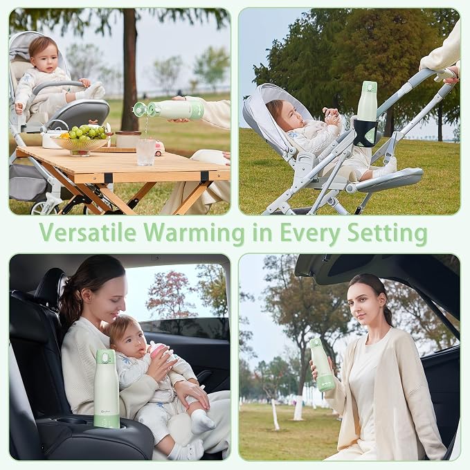 Portable Bottle Warmer for Travel, 3 Min Fast Heating for Breastmilk & Water - Image 7