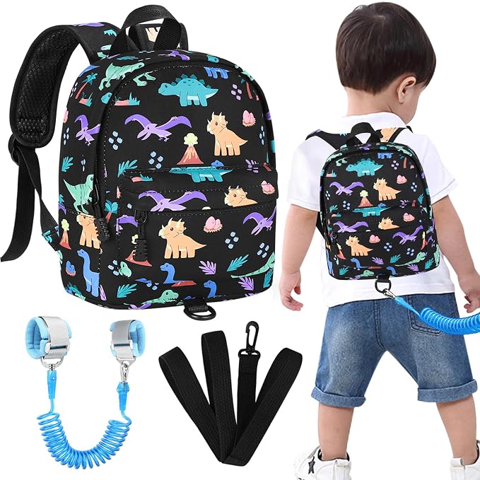 Accmor Toddler Backpack Leash, Cute Dinosaur Kids Backpack by Accmor